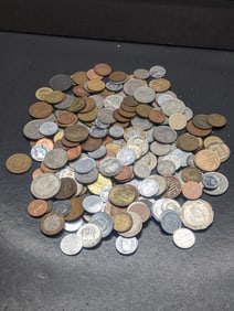 Bag of 1.8 Lbs. of Various Vintage & Modern World Coins
