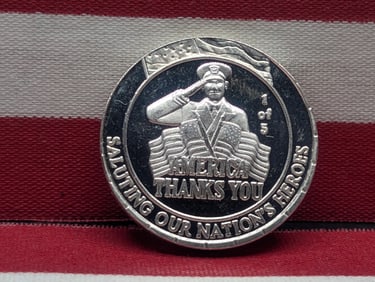 Luxor Saluting Our Nation's Heroes Silver Round, .999 Fine Silver