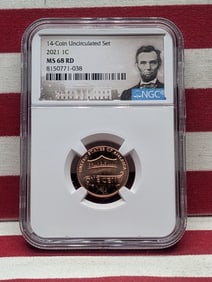 2021 Lincoln Shield Cent - NGC MS68 RD