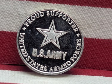 Palms Resort U.S. Armed Forces (U.S. Army) Silver Round , .999 Fine Silver.