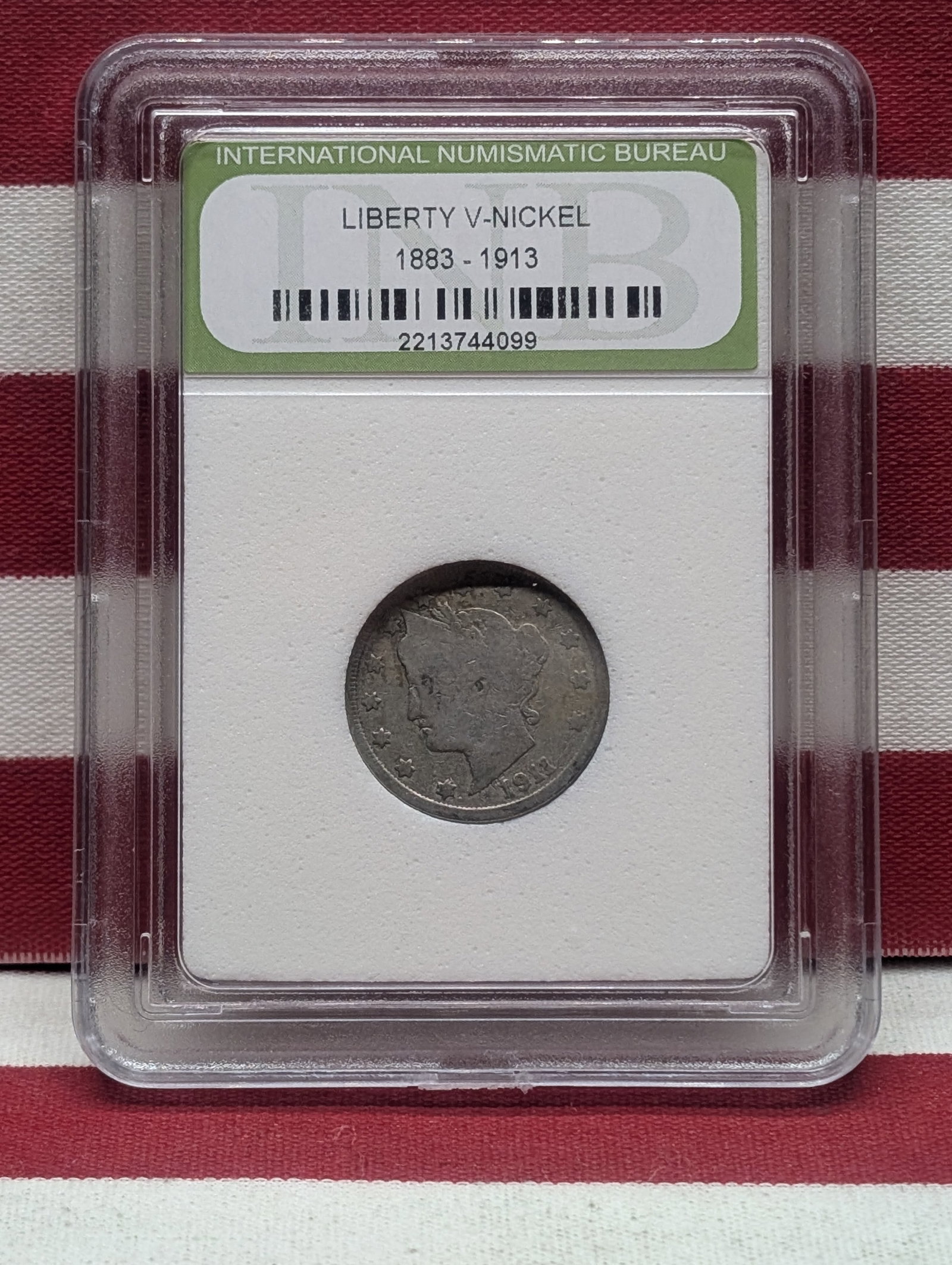 1911 Liberty Head V-Nickel - INB Cert.: 1911 Liberty Head V-Nickel - INB Cert.