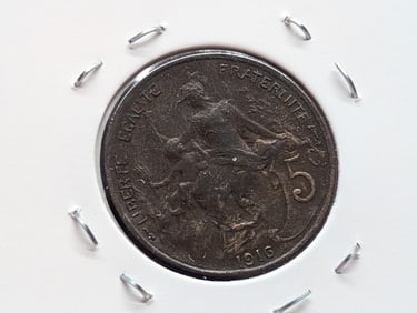 1916 France 5 Centimes