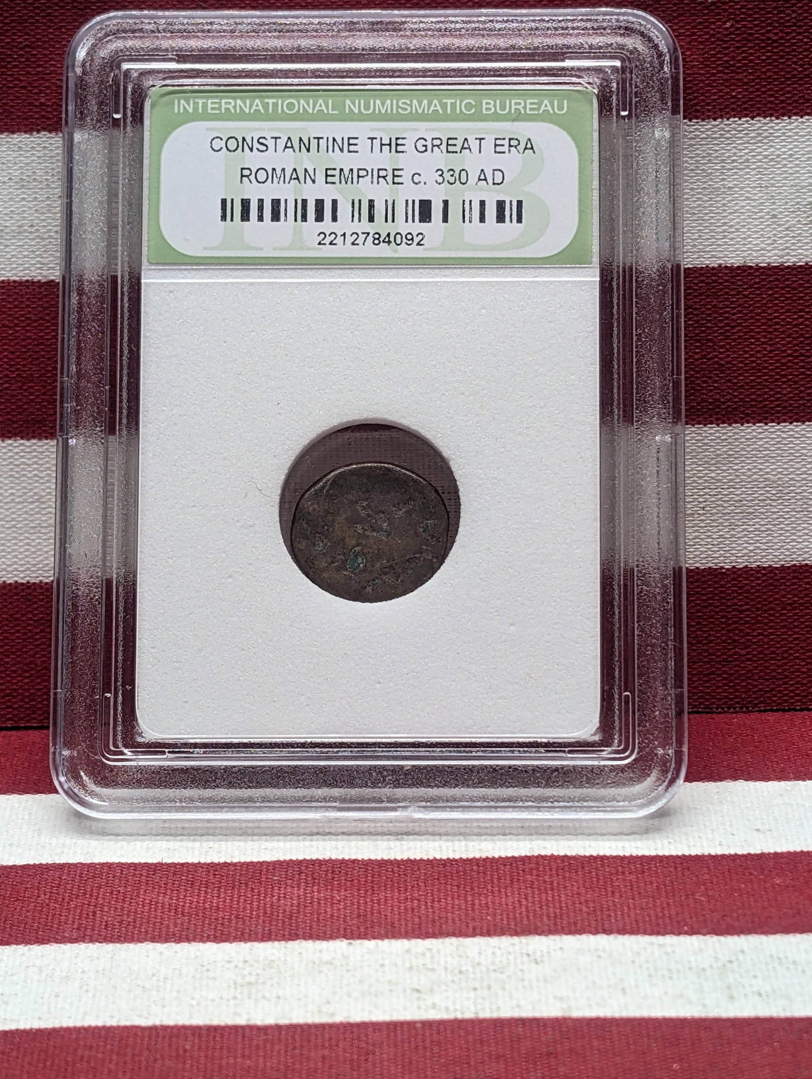 c. 330 AD Constantine the Great Era Roman Empire Coin - INB Cert.: c. 330 AD Constantine the Great Era Roman Empire Coin - INB Cert.