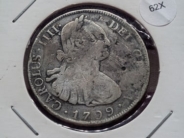 1799 Mexico 8 Reales Silver Coin