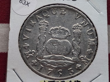 1753 Mexico 8 Reales Coin