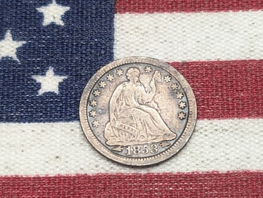 **VF+** 1853-O w/ Arrows Seated Liberty Half Dime
