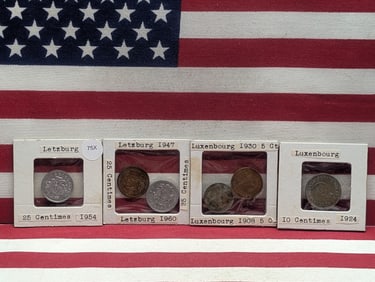 (3) Assorted Letzburg Coins & (3) Assorted Luxembourg Coins