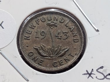1943 Newfoundland One Cent