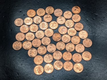 (50) 1963 Canada One Cents