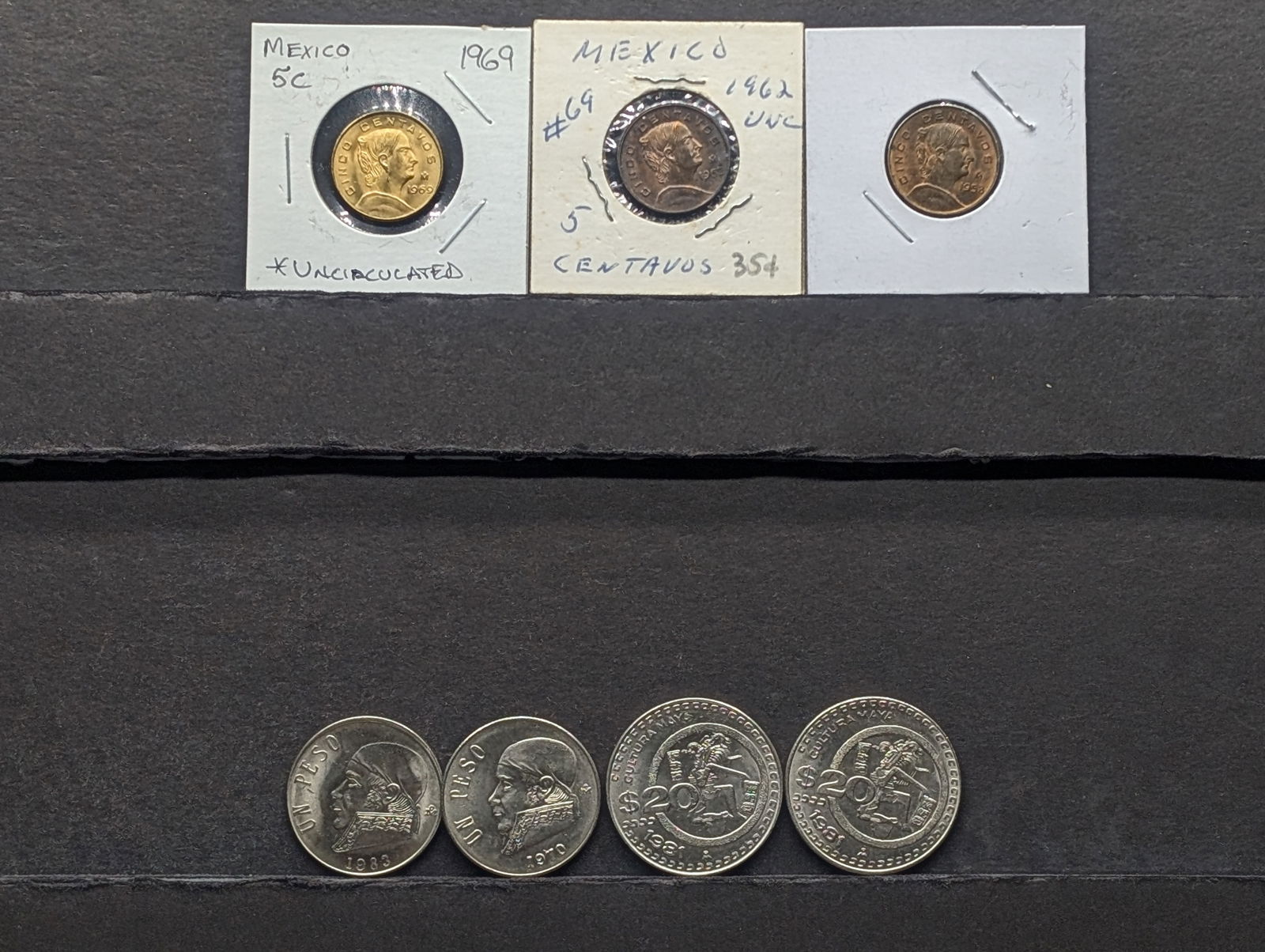 (7) Assorted Mexico Coins (1 of 9)