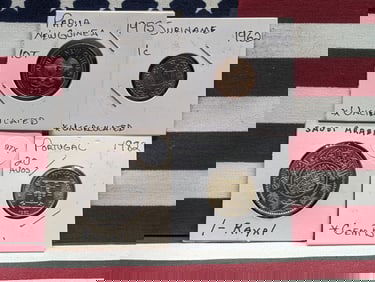 (4) Assorted Foreign Coins