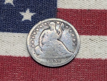 1839-O w/ No Drapery Seated Liberty Half Dime