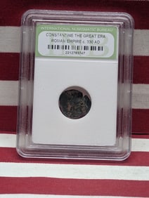 c. 330 AD Constantine the Great Era Roman Empire Coin - INB