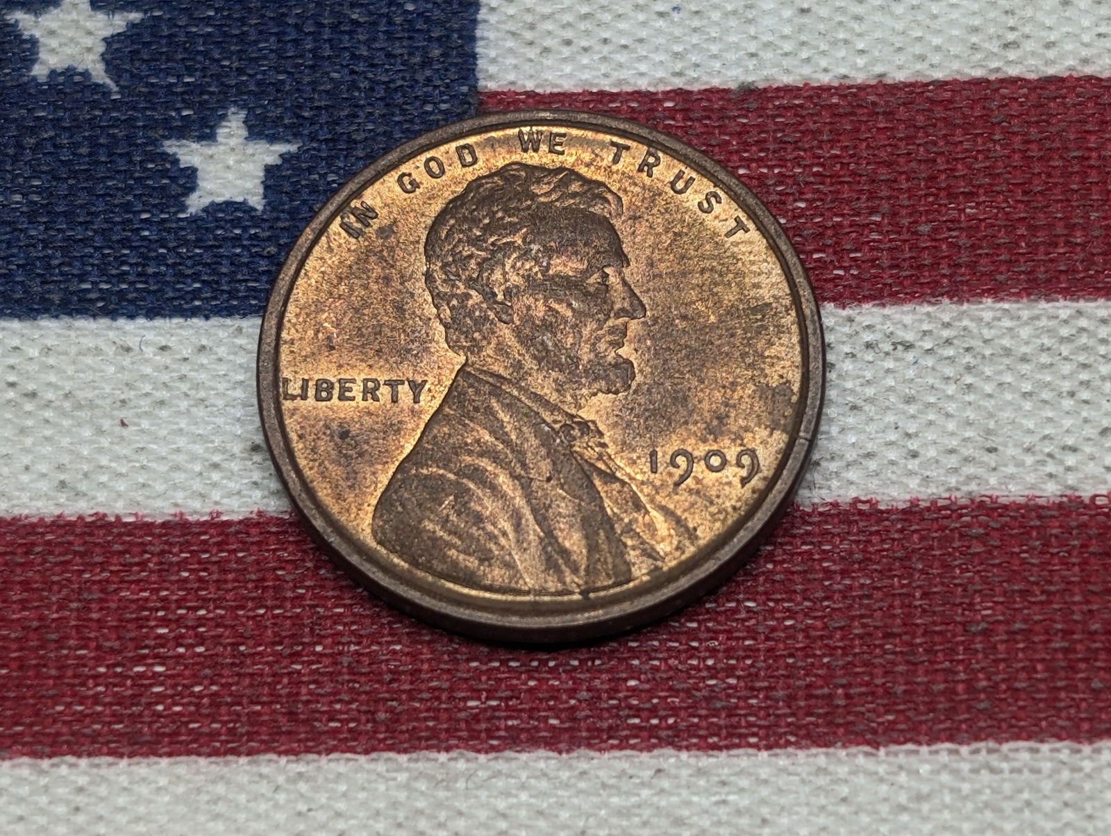 1909 VDB Lincoln Choice Red Brown BU. (1 of 4)