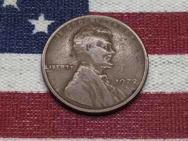 1922 D Lincoln Cent. Very Good.