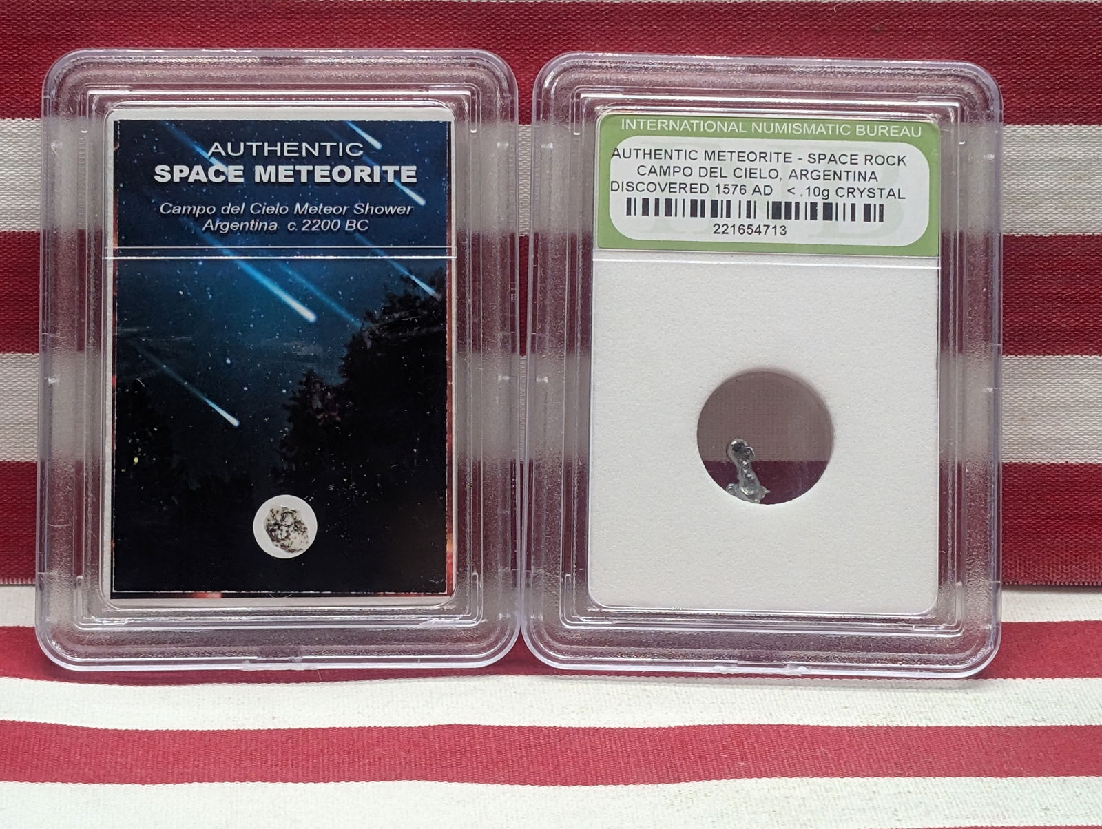 Authentic Campo del Cielo Argentina Meteor Shower & Meteorite Space Rock (2 PCS) (1 of 6)