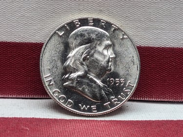 1953-D Franklin Silver Half Dollar **GEM BU**