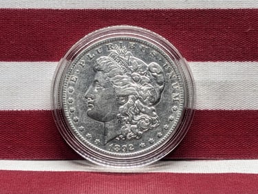 1892-O Morgan. VF/EF detail. Tough mid-nineties date.