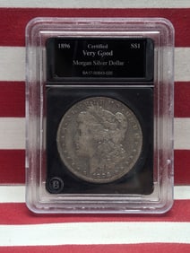 1896-O Morgan Silver Dollar - Slabbed Certified VERY GOOD