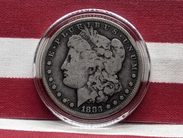 1883-CC Morgan $1 Key date. Original VG.