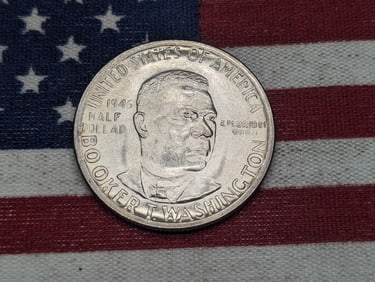 1946-P Booker T. Washington 90% Silver Half Dollar