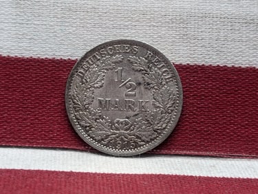 1915 A Germany (Berlin) silver Half Mark. BU.