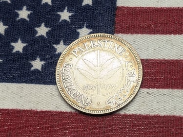 1927 Palestine Silver 50 Mils. Nice coin. Hard to find.