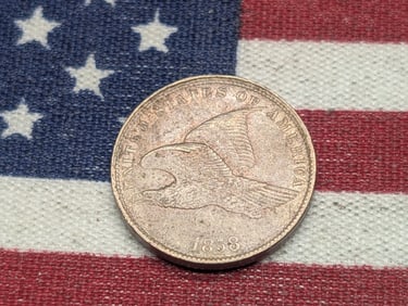 1858 Small Letters Flying Eagle. Extra Fine.