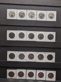 20 Different P and D BU Kennedy Half Dollars from 1971 to 1982 P Missing only the 78-D. 82 hard to