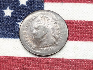 1866 Indian Head Cent, Low Grade