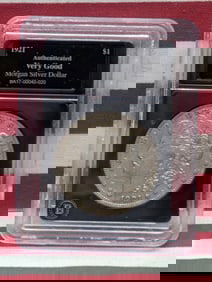 1921-S Morgan Silver Dollar - Slabbed Authenticated VERY GOOD