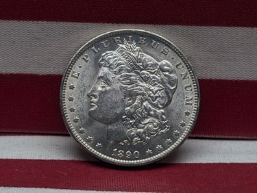 **GEM BU** 1890-O Morgan Silver Dollar