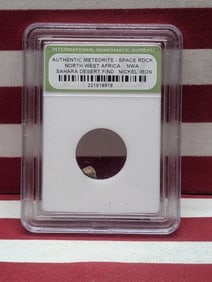 Authentic Meteorite Space Rock - North West Africa - Sahara Desert Find - Nickel Iron - INB Cert.