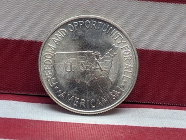 1953-P Washington-Carver 90% Silver Half Dollar