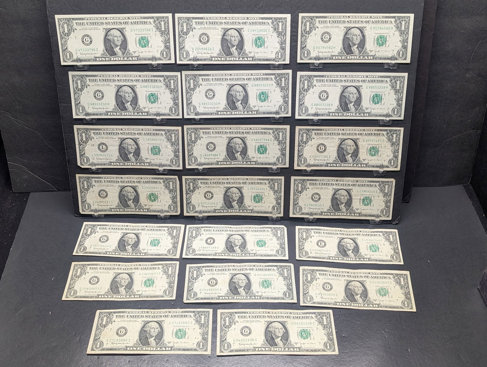 Twenty 1963 B Series $1.00 Joseph W. Barr Notes (1 of 7)