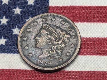 1839 Coronet Head Large Cent