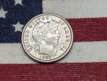 1903-O Barber Dime - Bright & Flashy