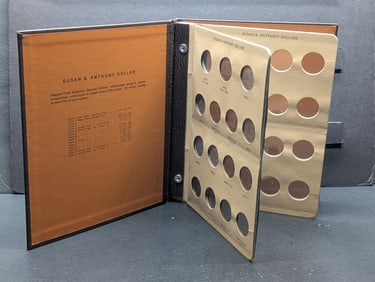 Partial Collection of Susan B. Anthony Dollars in Dansco Album - Including Proof Only Issues