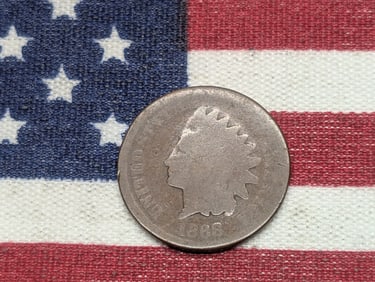 1868 Indian Head Cent **CHOICE AG**, Semi Key Date
