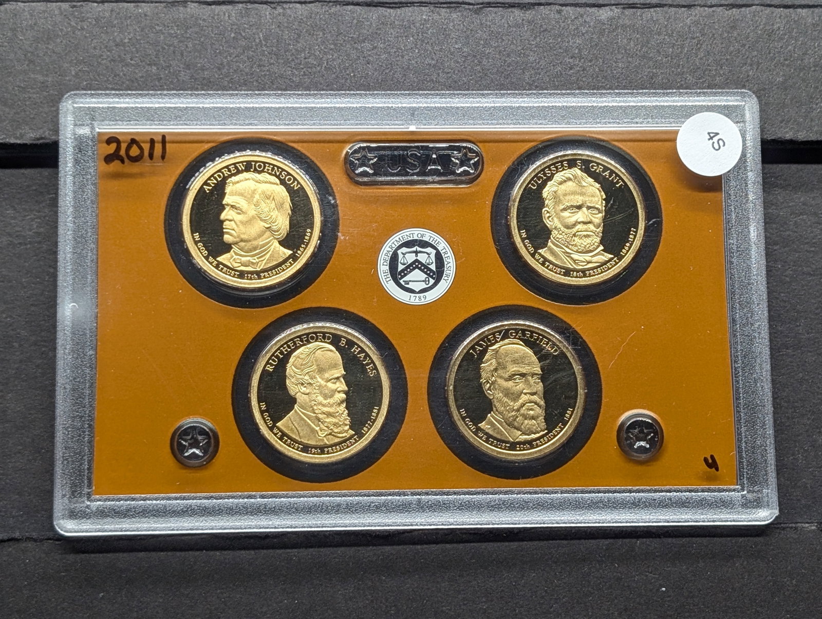 2011-S Presidential Coins No Box: 2011-S Presidential Coins No Box