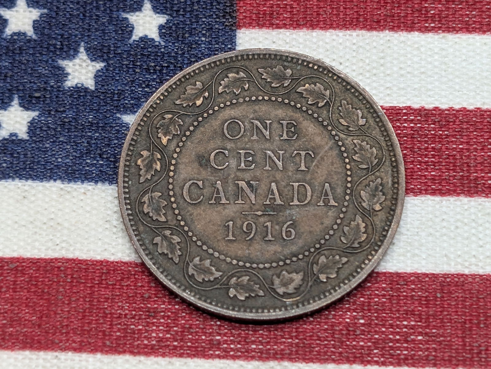 1916 Canada Large Cent, Nice Grade, 109 Years Old (1 of 2)