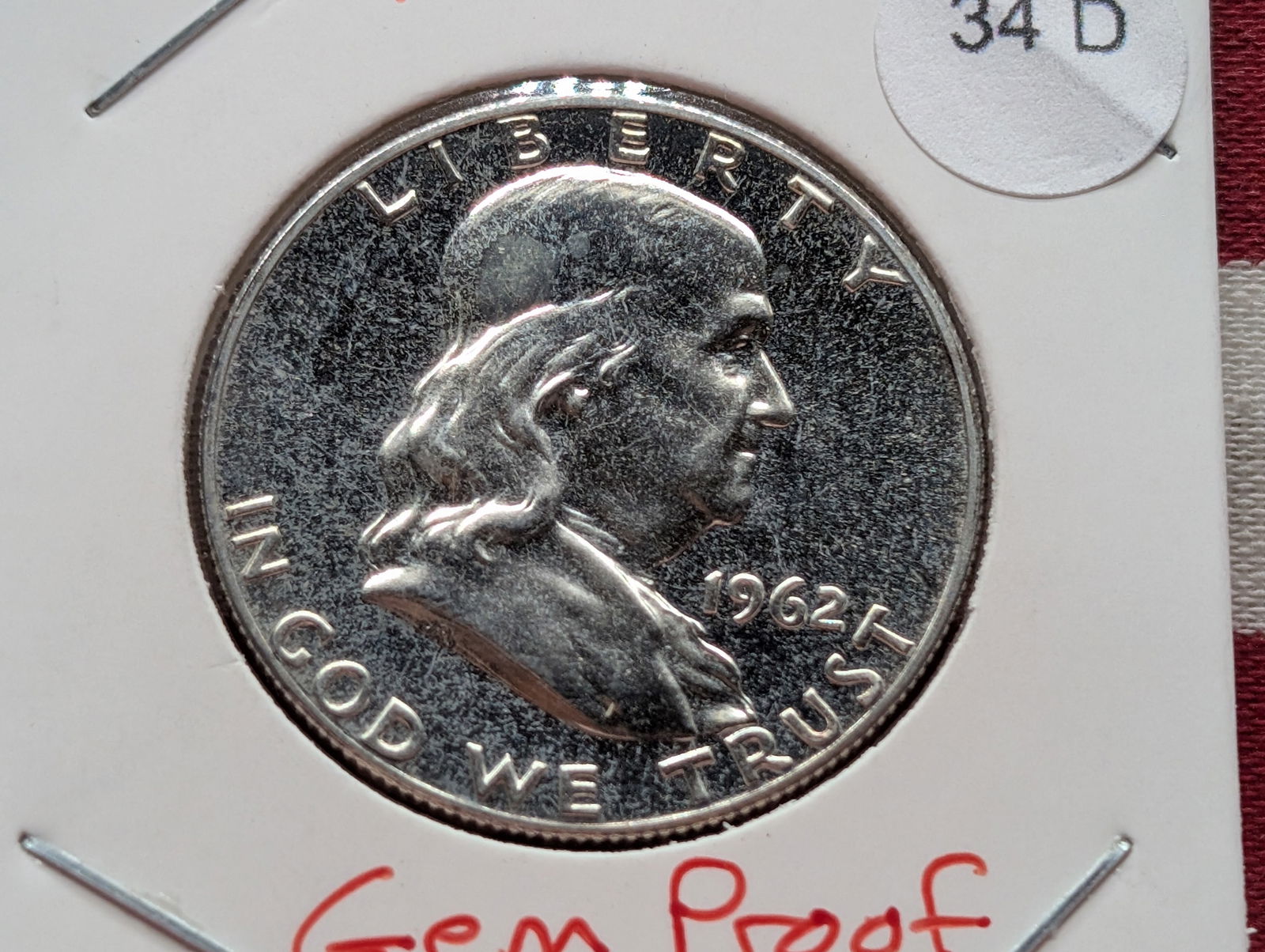 1962 Franklin Half Dollar, Gem Proof (1 of 3)