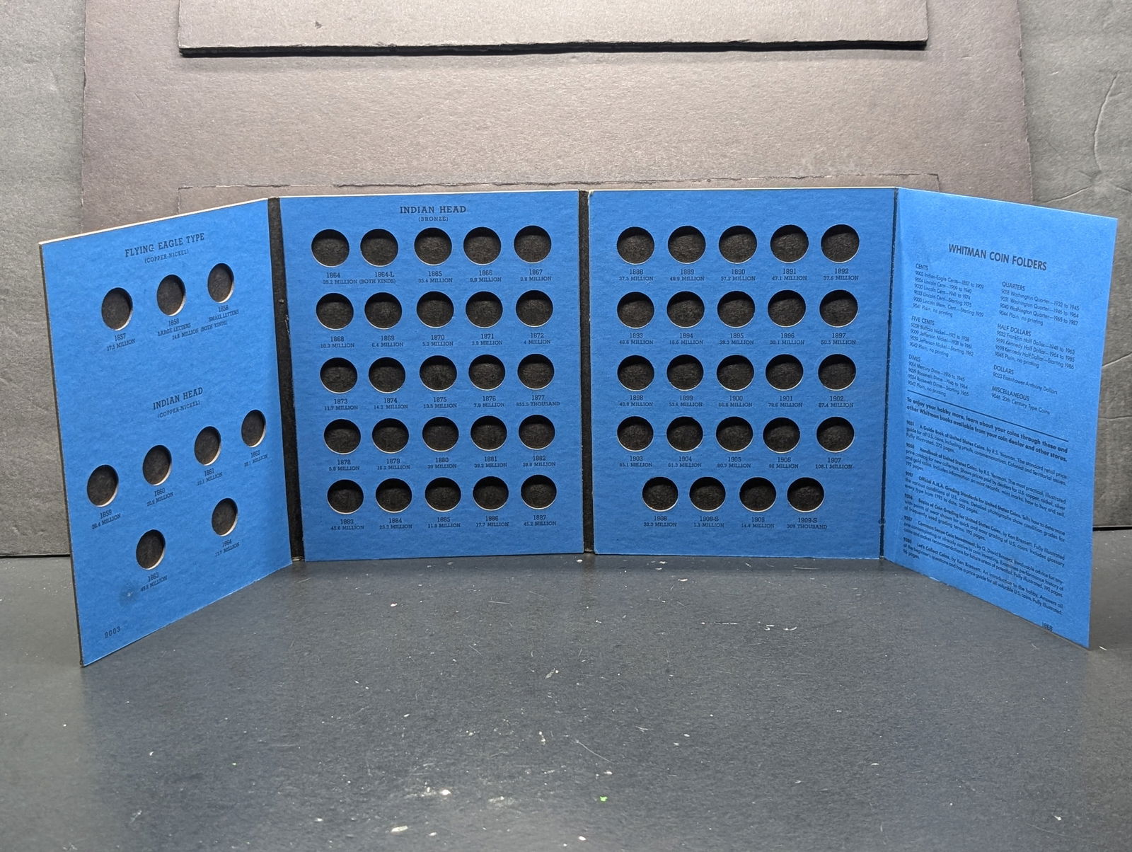 EMPTY Indian Head Cents Whitman Folder (1 of 2)