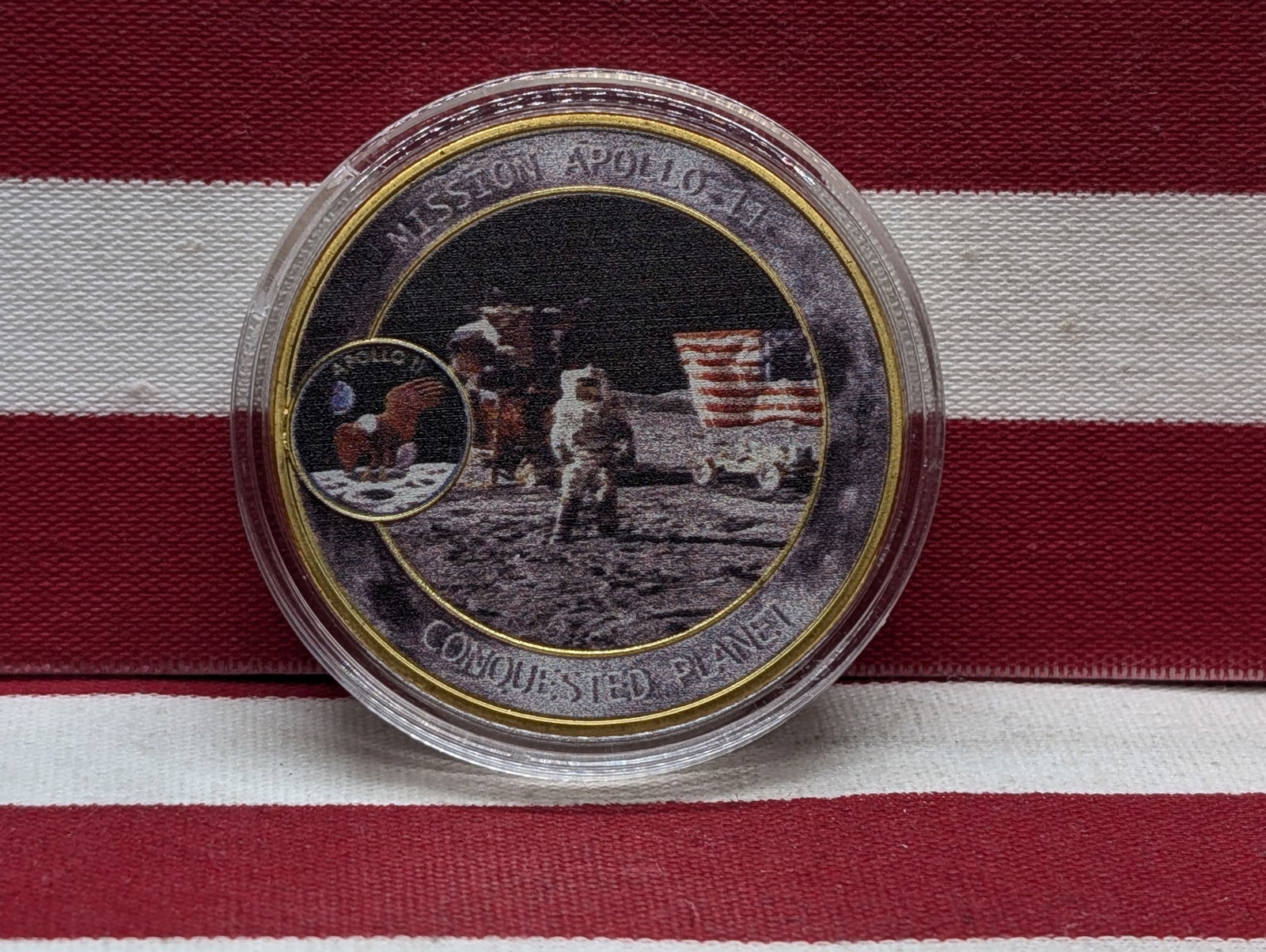 2019 Apollo 11, Famous Moon Walk, Token, BU-New, Novelty (1 of 2)