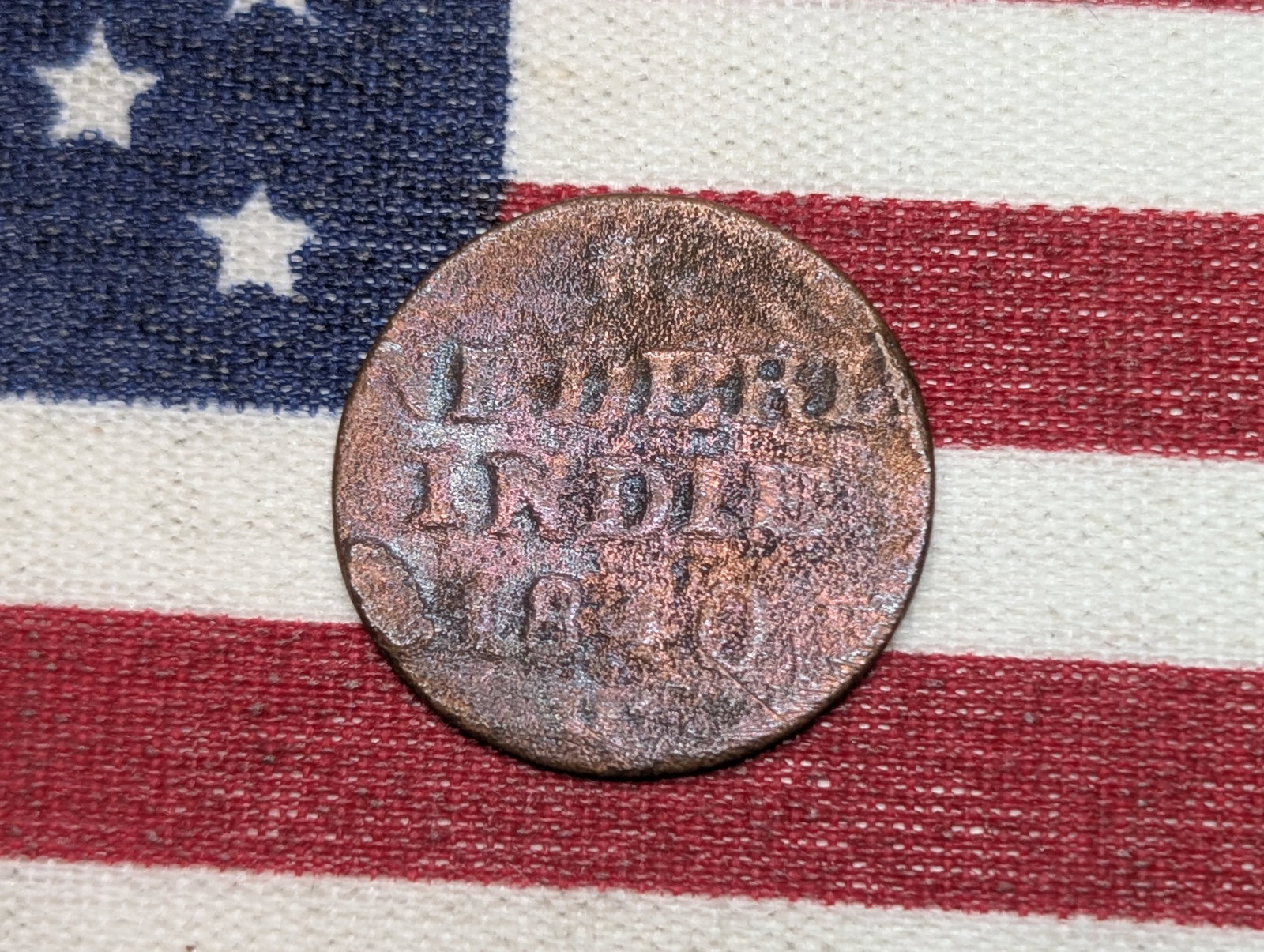 1840 Dutch Indie Nederland's 1c, Nice Details, 185 Years Old!: 1840 Dutch Indie Nederland's 1c, Nice Details, 185 Years Old!