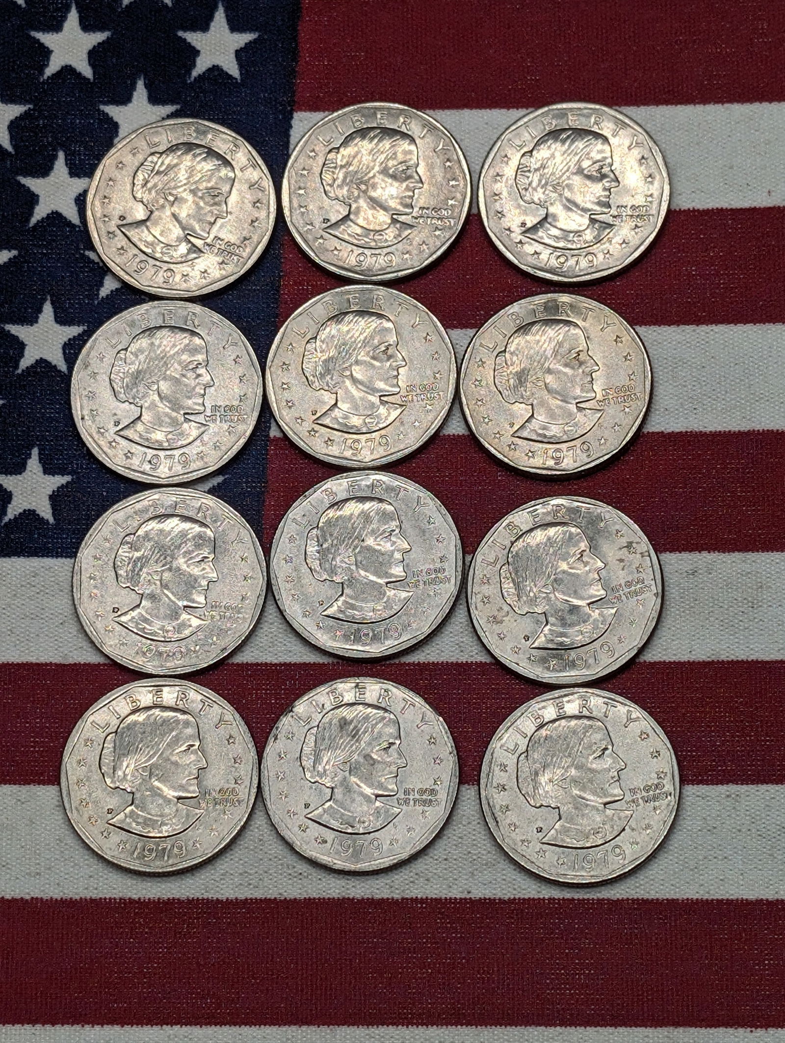 (12) 1979-P Susan B. Anthony One Dollars (1 of 4)