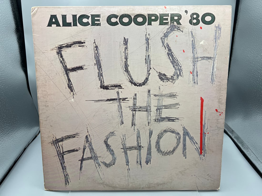 1980 Alice Cooper Flush The Fashion Vinyl Album - BSK 3436: 1980 Alice Cooper Flush The Fashion Vinyl Album - BSK 3436 - Records have not been tested by auction house for play quality. All items are sold as is.