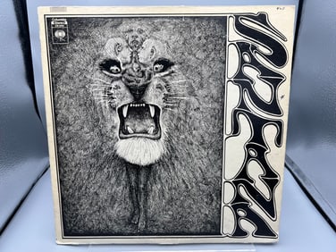1969 Santana Self Titled Vinyl Album W/ Original Poster - CS 9781