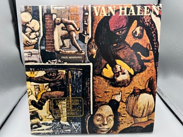 1981 Van Halen Fair Warning Vinyl Album W/ Promo Stamp On Cover - HS 3540