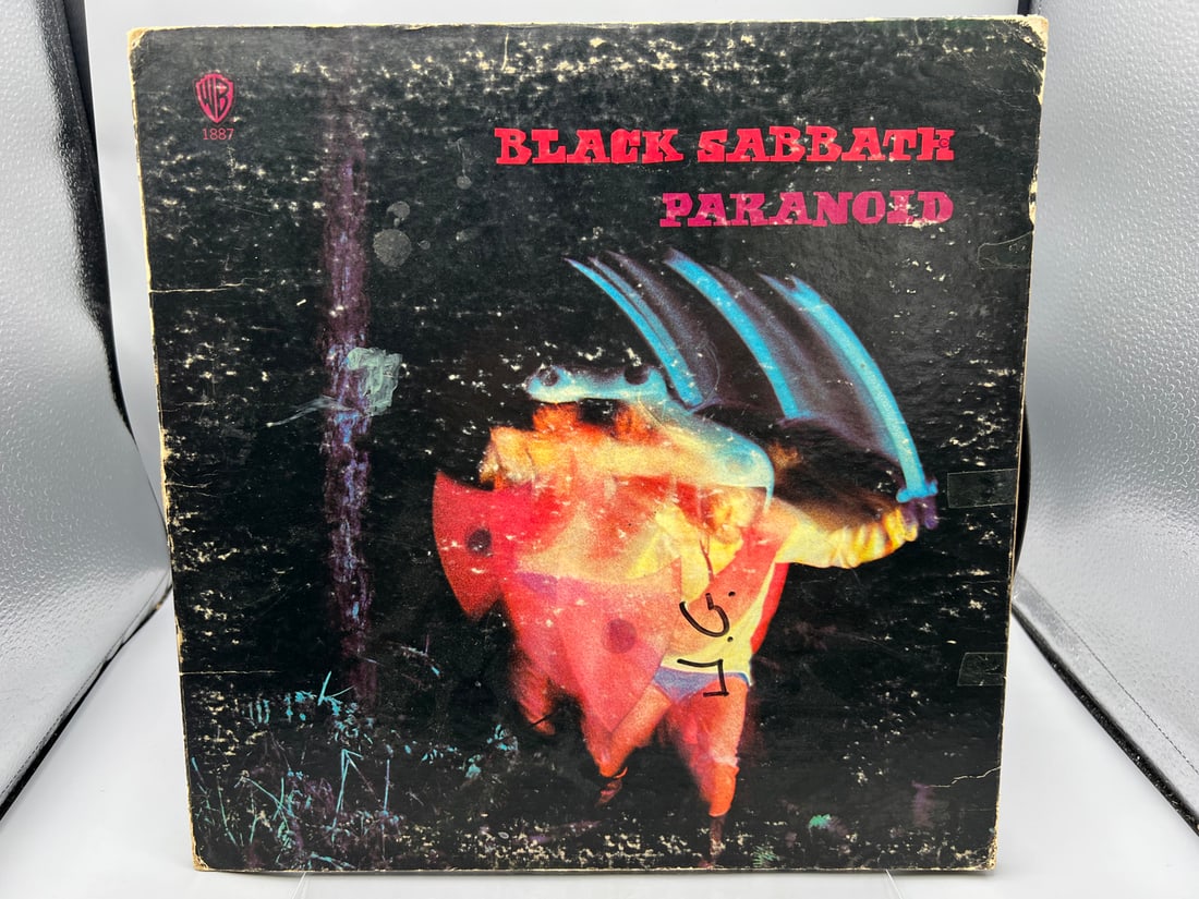 1971 Black Sabbath Paranoid Vinyl Album - WS 1887 - Complete Seam Split On Top And Bottom (1 of 6)